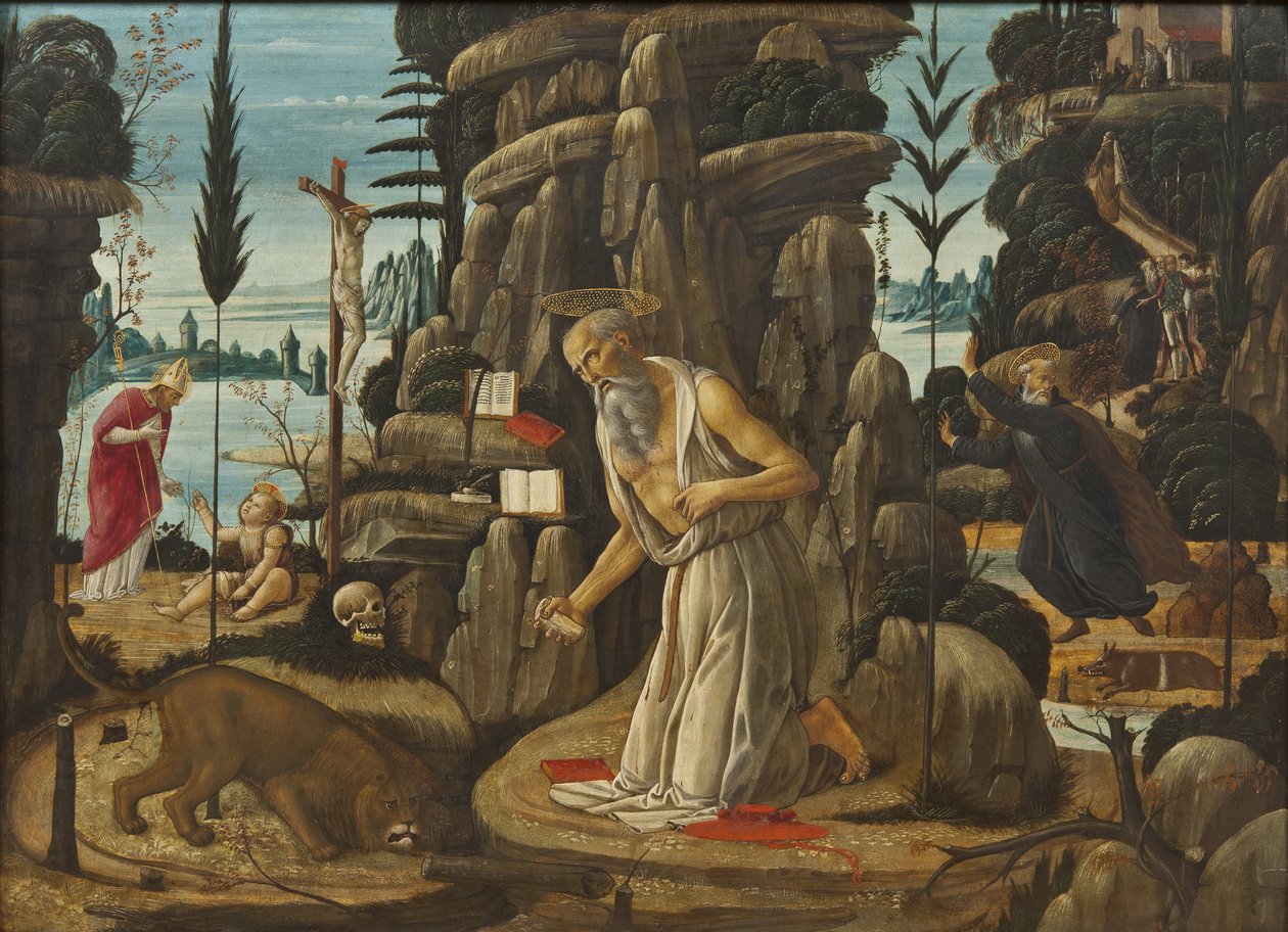 Saint Jérôme pénitent - Jacopo del Sellaio