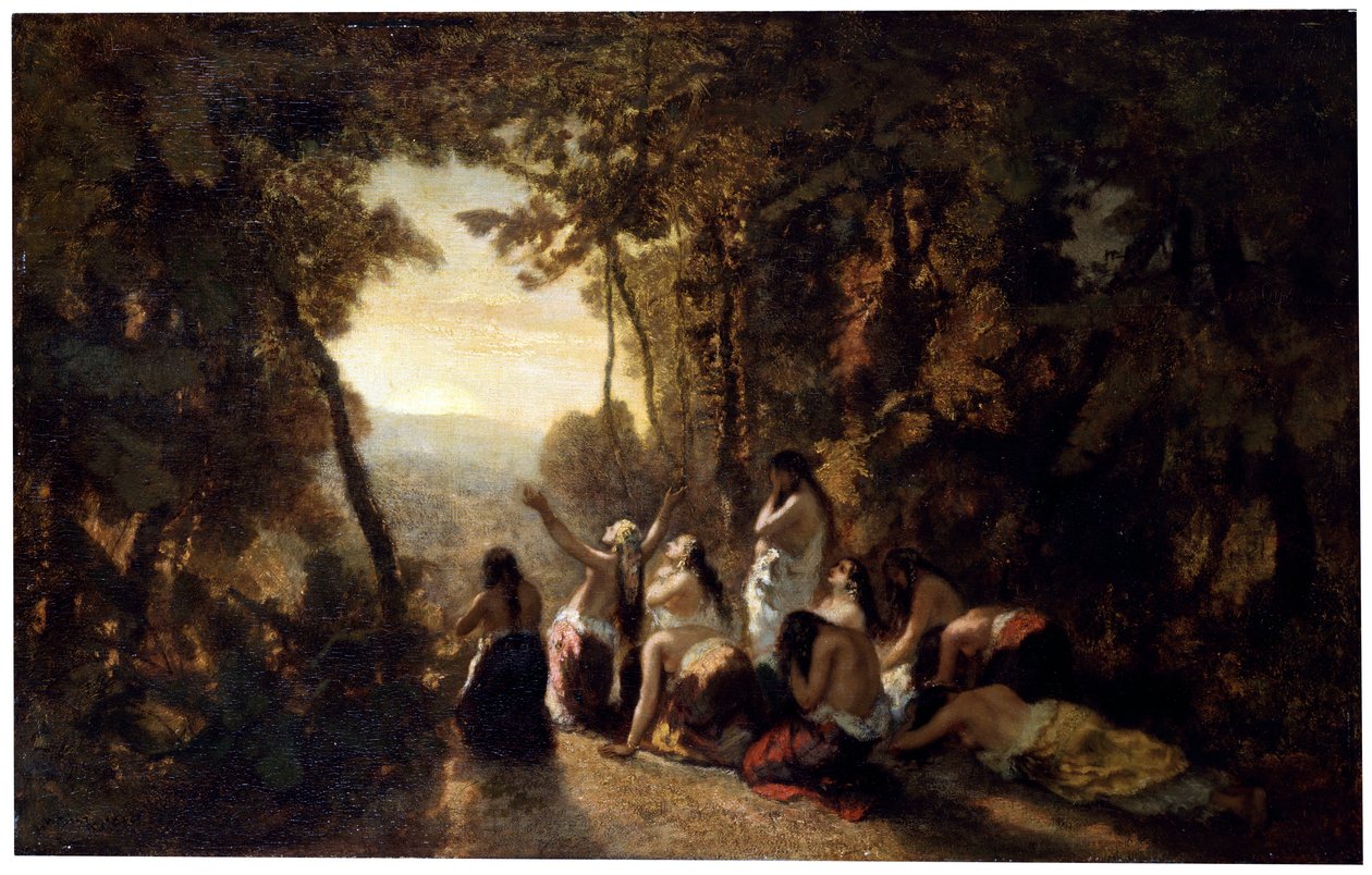 La Lamentation de la fille de Jephté, 1846 - Narcisse Virgile Diaz de la Peña