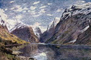 Loenvatn et glacier, Nordfjord