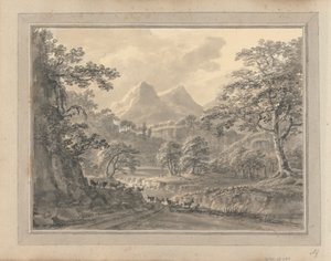 Vues en Angleterre, Écosse et Pays de Galles ; Tour en Écosse : Paysage montagneux avec chèvres