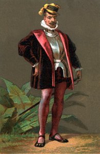 Hernando (Hernan) Cortes (Cortez) (1485-1547) conquérant espagnol du Mexique. Chromolithographie Collection privée