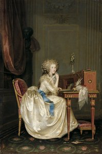 Portrait de Marie Louise de Savoie 1749-1792, princesse de Lamballe