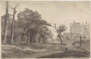 Paysage avec château