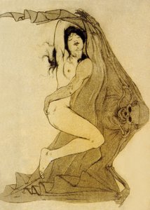 Illustration des Fleurs du Mal, poèmes de Charles Baudelaire, 1899