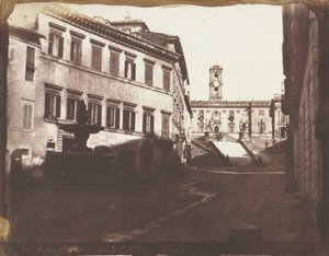 Vue des escaliers du Capitole, Rome