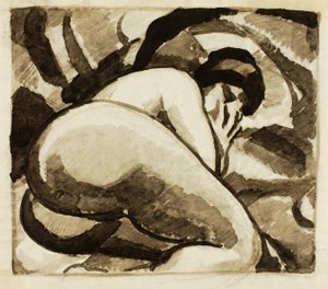 Nu féminin couché - Carl Newman