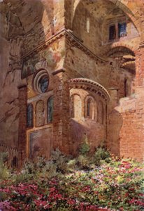 Sacro Speco avec Roseto, abside de la chapelle la plus basse, Subiaco