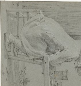 Homme assis à table
