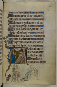 Royal MS 2 B VII f.288r, du Queen Mary Psalter, c.1310-20 (vélin)