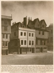 Vue sud-est des entrées du Petit Sanctuaire et de Thieving Lane depuis King Street