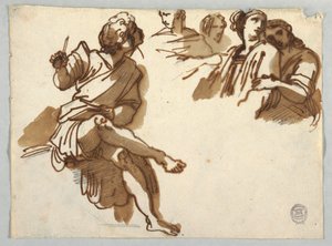 Cinq figures du Parnasse par Raphaël Sanzio