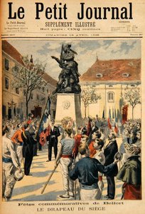 Commémoration du Siège de Belfort, illustration du Petit Journal, 19 avril 1896