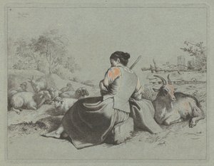 Bergère assise, 1762