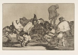 Planche 14 des Disparates : Folie du Carnaval, vers 1816-23 publié en 1864