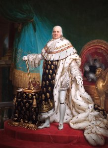 Portrait du roi Louis XVIII de France, 1824