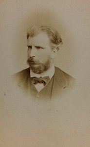 Portrait de William Bouguereau, peintre français; carte de visite