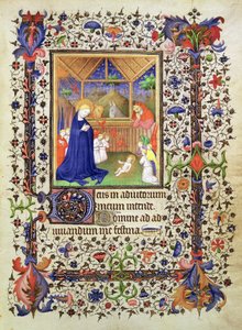 Nativité, des Heures du Chevalier, c.1420