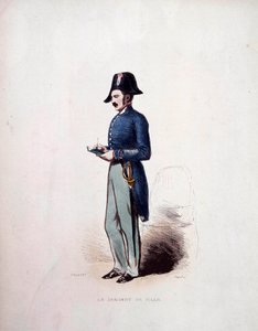 Uniforme de sergent de ville des forces de police sous la Monarchie de Juillet (1830-1848) XIXe siècle