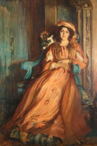 Portrait de Mabel Dodge Luhan 1879-1962 à la Villa Curonia près de Florence, 1911