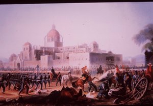 Guerre américano-mexicaine (1846-48), les troupes américaines attaquent San Mateo à Churubusco