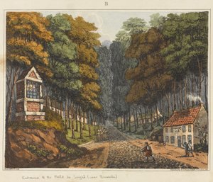 Entrée de la Forêt de Soigne, près de Bruxelles, 1815, de 
