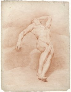 Homme nu allongé sur le dos