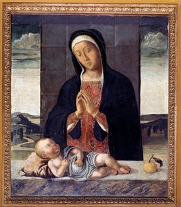 La Vierge adorant Jésus (vers 1500)