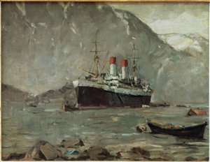 Paquebot de la Hamburg-Süd dans un fjord norvégien