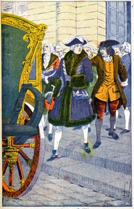 Damiens attendant la vie de Louis XV