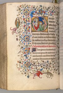 Heures de Charles le Noble, roi de Navarre 1361-1425, fol. 280v, SS. Job et Eustache, vers 1405