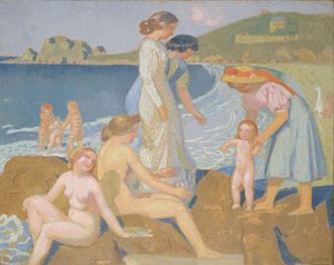Baigneurs à Perros-Guirec