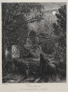 Noël pliant le dernier mouton, 1850