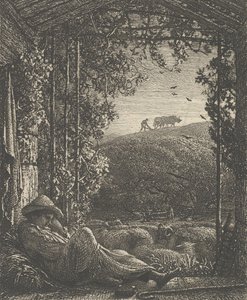 Le berger endormi, tôt le matin, 1857