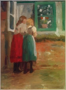 Deux filles à la fenêtre