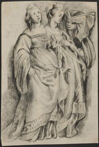 Trois figures féminines, de "La conversion de Sint Bavo"