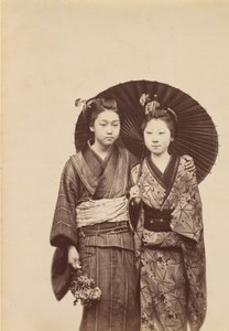 [Filles Geisha], vers 1880