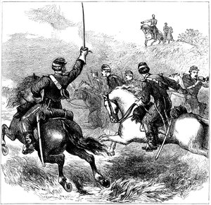 Le général Sheridan à Cedar Creek, Virginie, Guerre de Sécession américaine, 1864