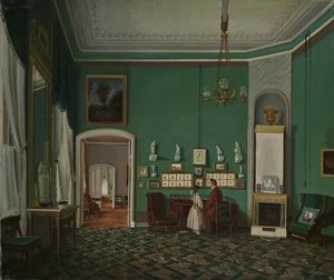Intérieur avec enfilade, années 1830