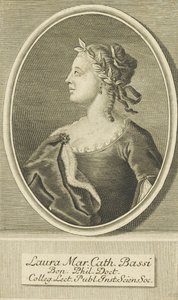 Portrait de Laura Bassi 1711-1778, 1738