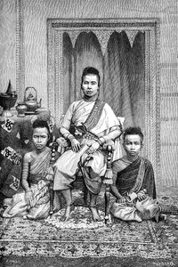 La Reine Mère des Khmers cambodgiens, Cambodge, 1895