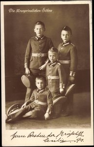 Les fils de la princesse héritière, Prusse