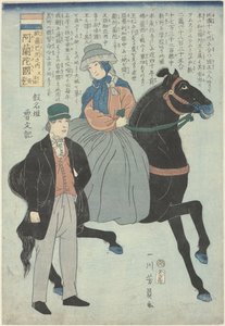 Couple néerlandais, dont la femme à cheval