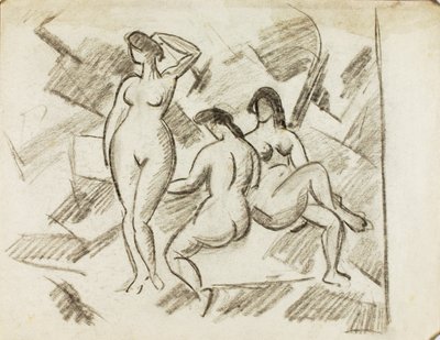 Groupe de trois nus féminins - Carl Newman