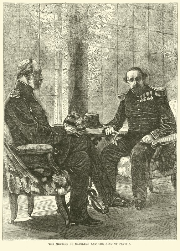 La rencontre de Napoléon et du roi de Prusse, septembre 1870 - English School